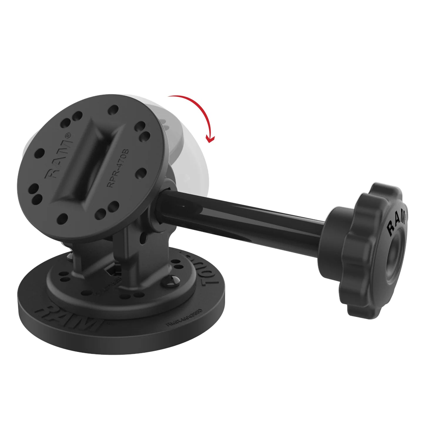 RAM® Single Pivot Magnetic Mount with Knob - RAP-101-PV4-MAG88U