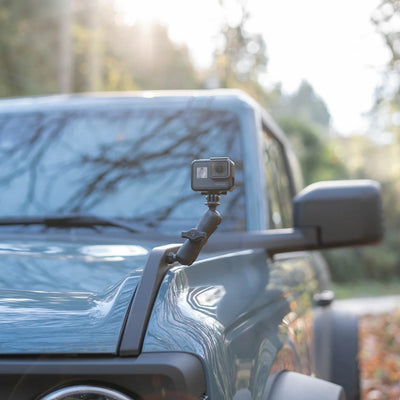 RAM® Tough-Ball™ for Bronco Hood Tie Down with Action Camera Adapter - RAP-B-379-252062-2SLW-A-GOP1U