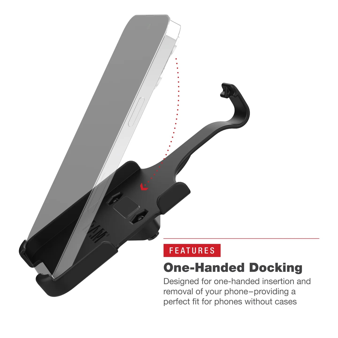 RAM® Form-Fit Holder for Apple iPhone 15 Pro Max - RAM-HOL-AP39-1U