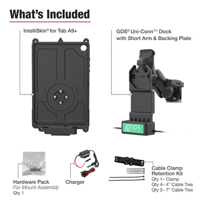 GDS® Uni-Conn™ Vehicle Bundle + Single USB-C for Samsung Tab A9+ -  RAM-GDS-U1-SAM88-KIT4