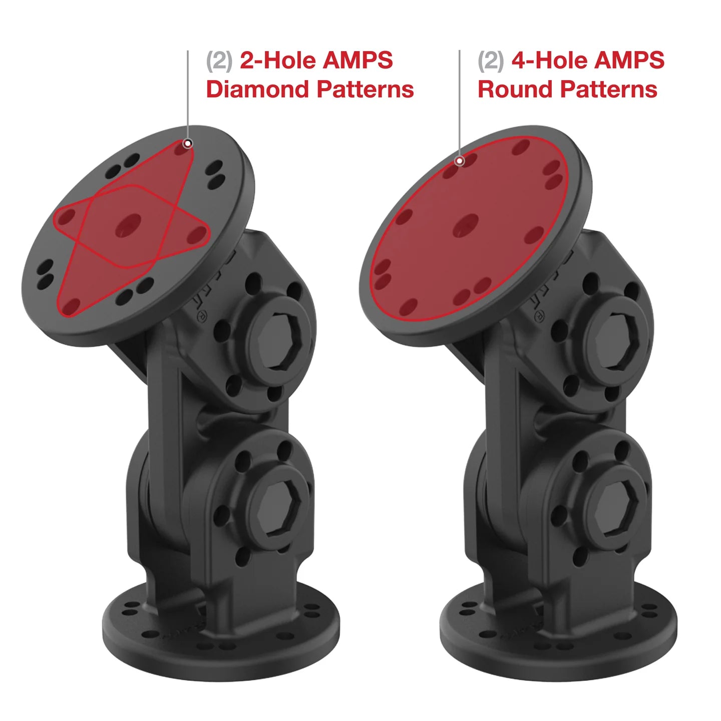 RAM® Dual Straight Pivot Mount - RAP-101-PV4-2S-NKU