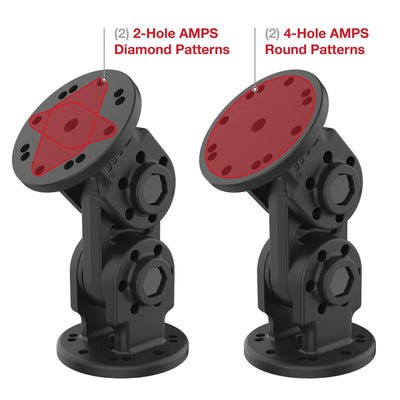 RAM® Dual Straight Pivot Mount - RAP-101-PV4-2S-NKU
