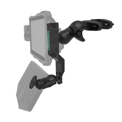 RAM® Universal Forklift Post Mount with Round Plate & Accessory Option - RAM-D-247-C-254-DIS1U