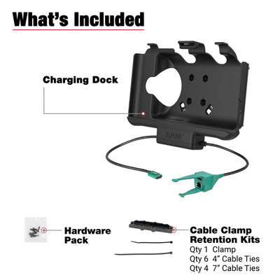 RAM® USB-C Powered Dock + USB-A & RJ45 Data for Samsung Tab Active5 & 3 - RAM-HOL-SAM60CP-RJ45AU