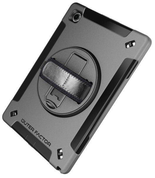 OuterFactor™ WorkForce™ Case, Tab A8 10.5 (2021), Black, Kickstand, Hand Strap - 20-0111111