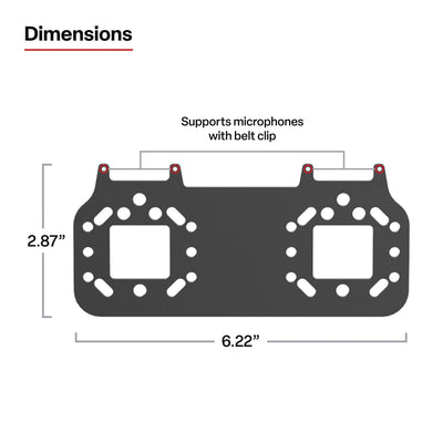 RAM® Short Bracket Adapter for PTT Remote Speaker Microphones - RAM-101-MIC4U