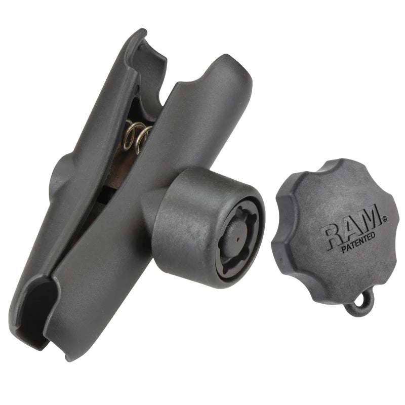 RAM® Double Socket Arm with RAM® Pin-Lock™ 5-Pin Security Knob - RAM-201-S-KEY5U