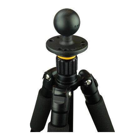 RAM 2.5" Round Base with 3/8"-16 Female Threaded Hol & 1.5" Ball - RAM-202CNSU