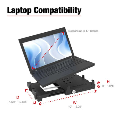 RAM® Tough-Tray™ III Spring Loaded Laptop Tray - RAM-234-7