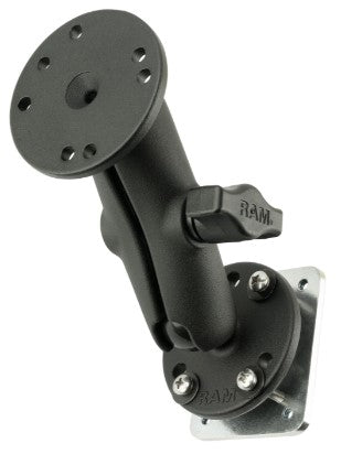 RAM 1" Double Ball Mount with Backer Plate and Hardware - RAM-B-101U-225B