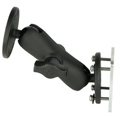 RAM 1" Double Ball Mount with Backer Plate and Hardware - RAM-B-101U-225B