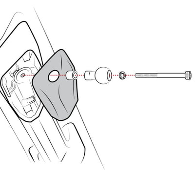 RAM® Ball Adapter Base for '22 Toyota Tundra Grab Handle - RAM-B-367B-M6U