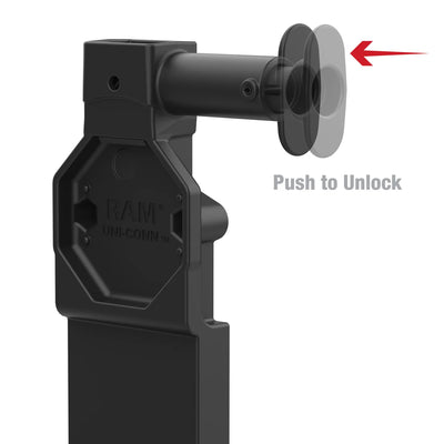 GDS® Uni-Conn™ Locking Dock with Release Button - RAM-GDS-DOCKL-U4CPU