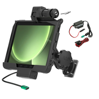 RAM® Locking Powered Dock & Mount for Samsung Tab Active5 Pro & 4 Pro - RAM-HOL-SAM57CPKL-225-V7CU