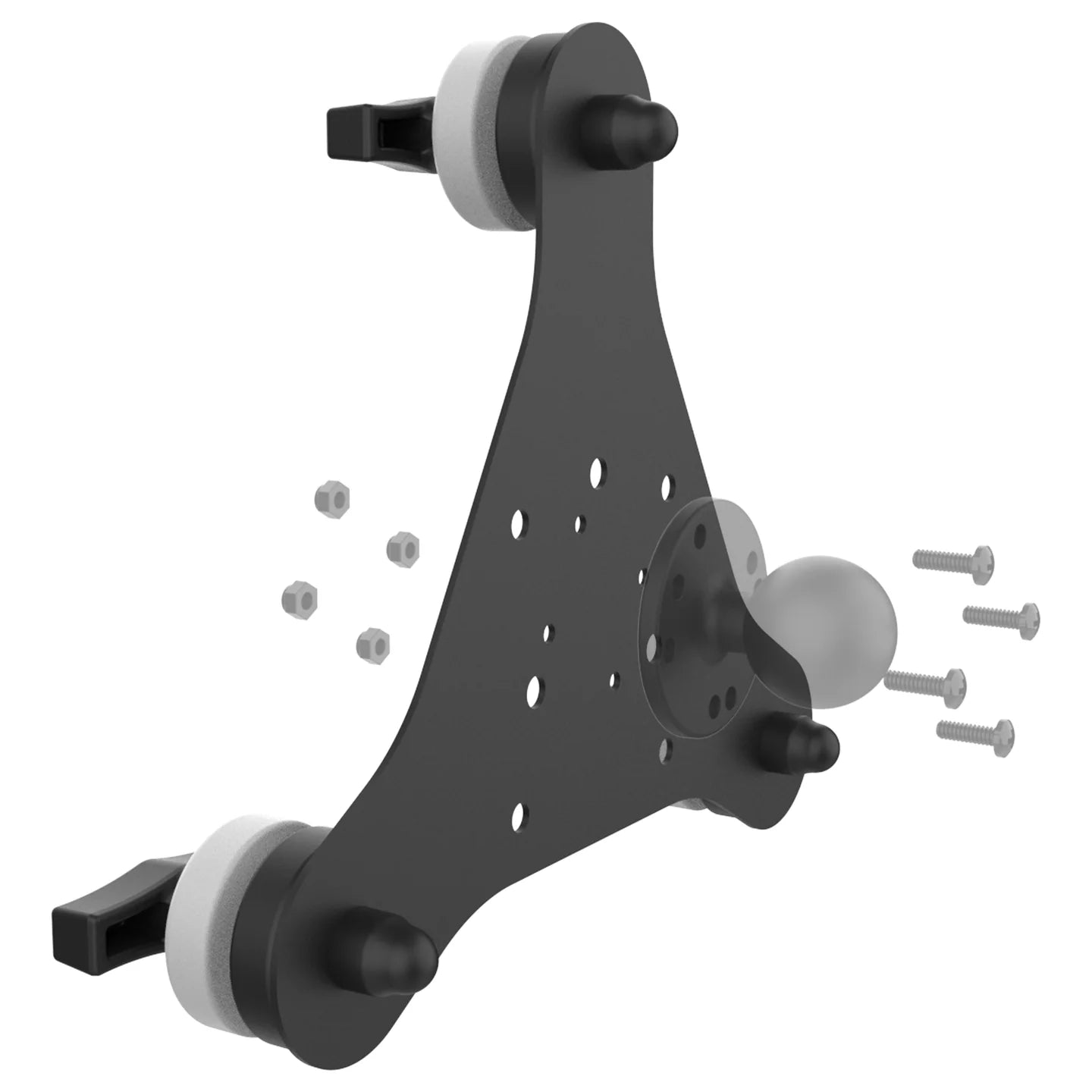 RAM® Tough-Mag™ 48MM 3-Point Magnetic Mounting Base - RAM-MAG48-3U