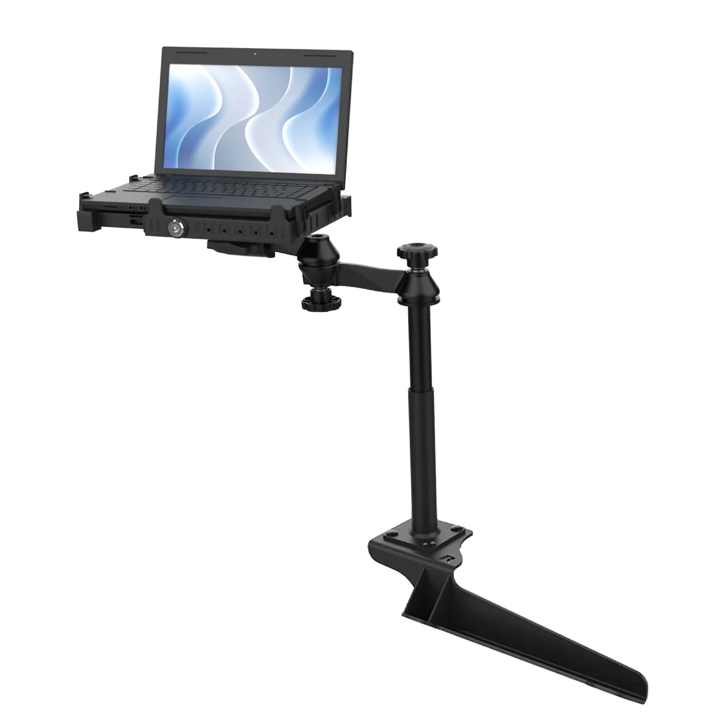 No Drill Laptop Mount for 1999-2016 Ford F250-F550, 2023 F650-750  - RAM-VB-185-SW3