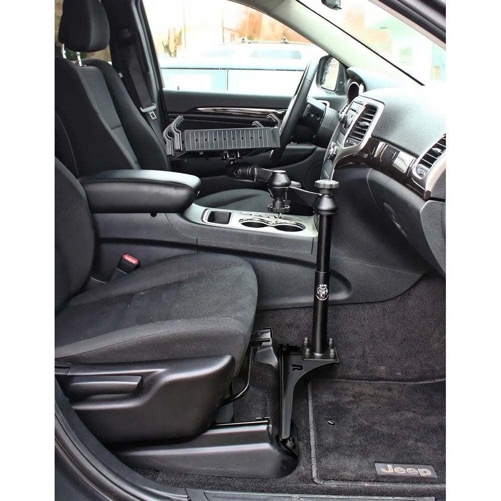 No Drill Laptop Mount for 2011-2026 Dodge Durango and 2011-2021 Jeep Grand Cherokee - RAM-VB-186-SW3