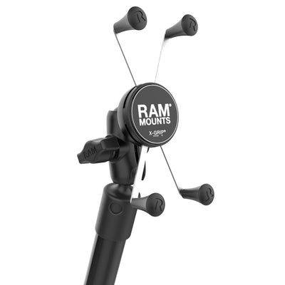 RAM® Press-N-Lock™ 24" Kayak Tube Base with X-Grip® Large Phone Holder - RAP-385-18-A-UN10