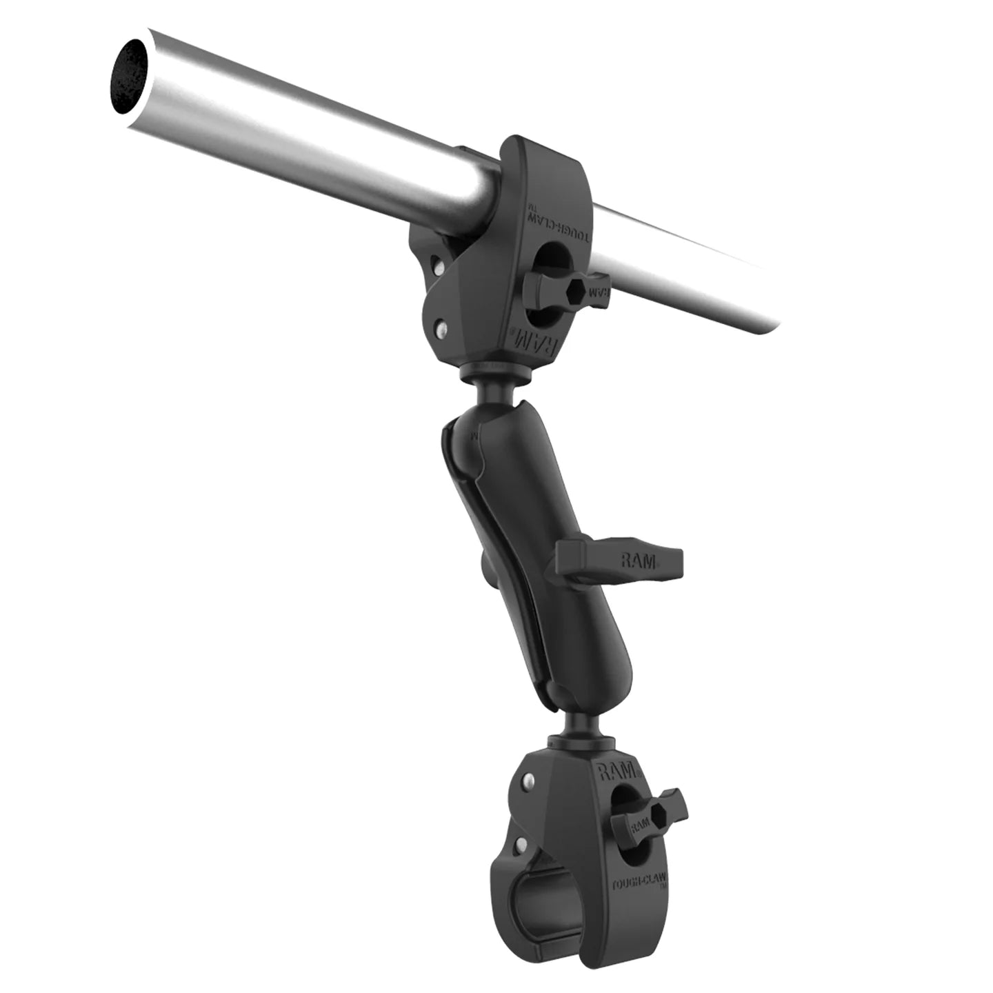 RAM® Trolling Motor Stabilizer with Tough-Claw™ 1” - 1.6” Clamp Bases - RAP-404-404U