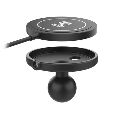 RAM® Ball Adapter with RAM® Qi2 15W Wireless Charger - RAP-B-202-AP-MAG-1-W2MU