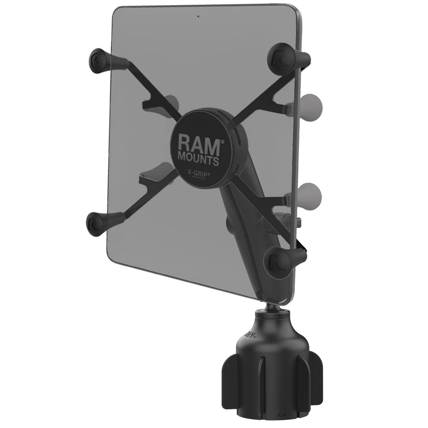 RAM® X-Grip® for 7"-8" Tablets with RAM® Stubby™ Cup Holder Base - Long - RAP-B-299-4-C-UN8U