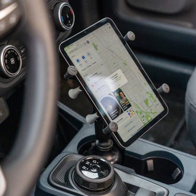 RAM® X-Grip® for 7"-8" Tablets with RAM® Stubby™ Cup Holder Base - Long - RAP-B-299-4-C-UN8U