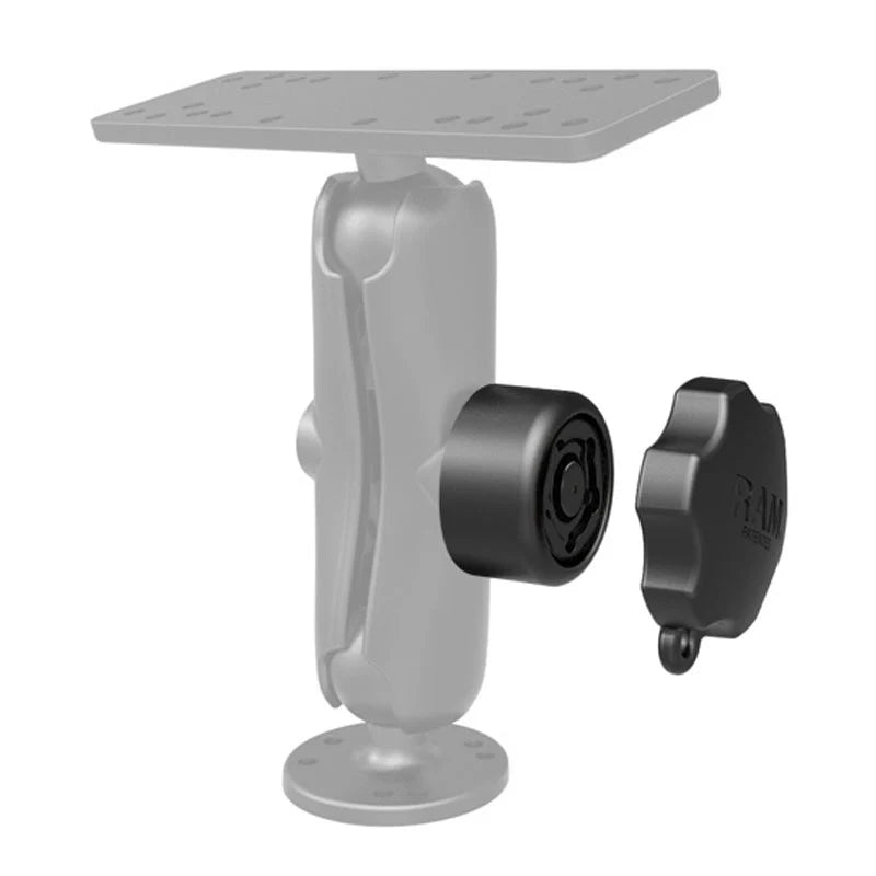 5 RAM® Pin-Lock™ Security Knob and Key Knob for 1.5" Diameter C Size Arms - RAP-S-KNOB5-5U