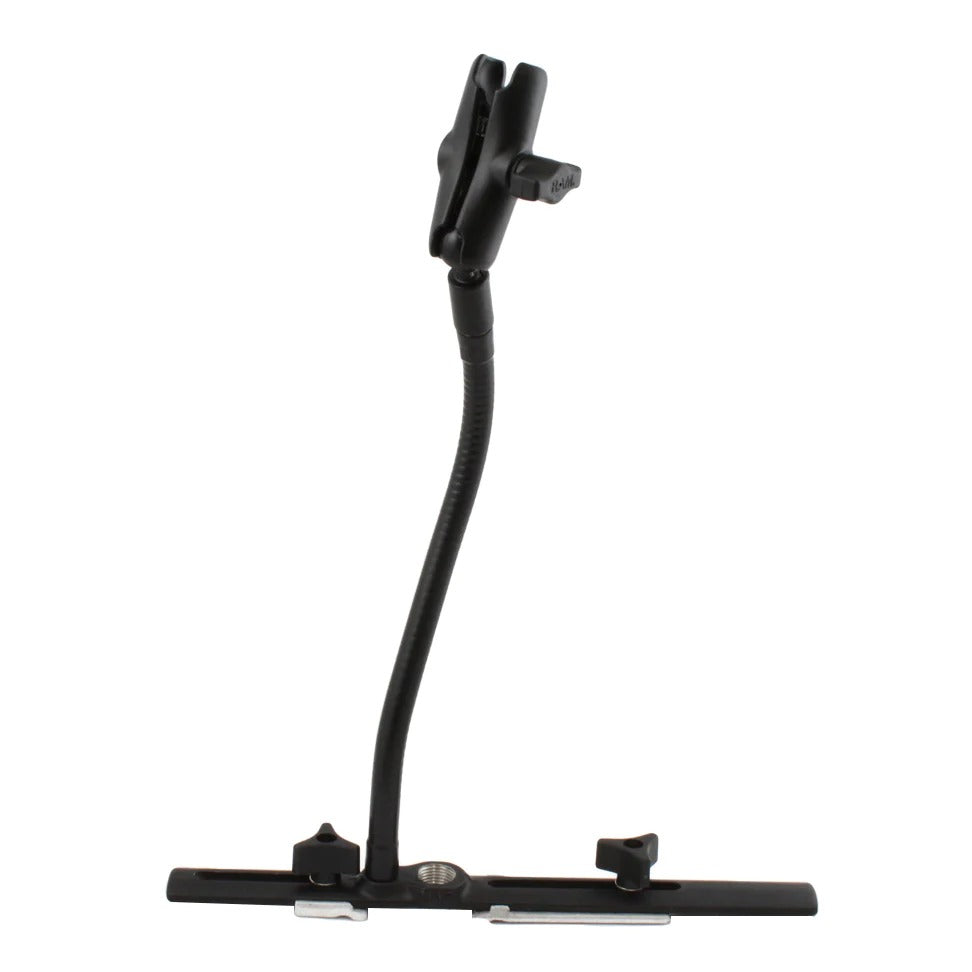 RAM® Cessna Seat Rail Mount with 12" Flex Arm and Double Socket Arm - RAM-B-131-201