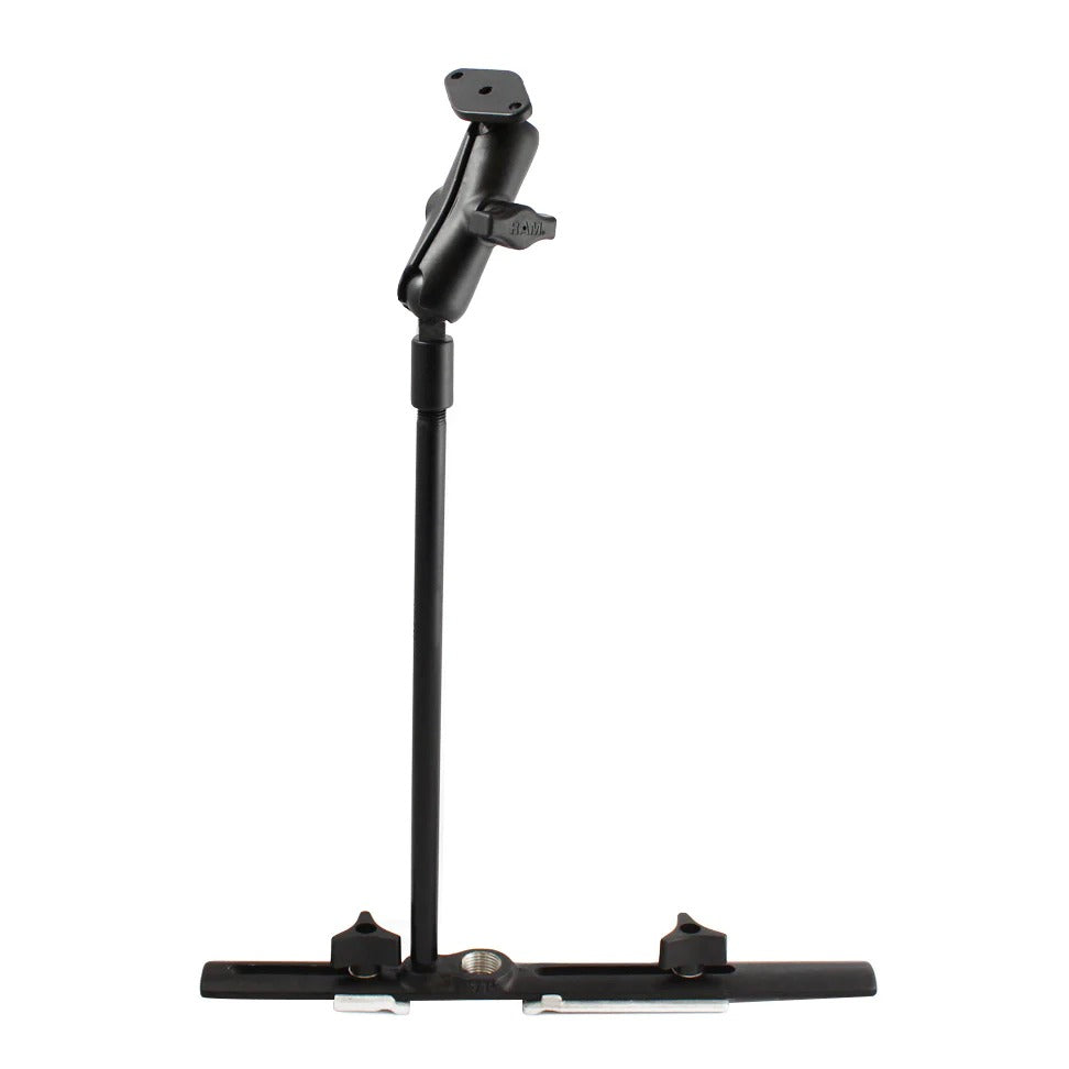 RAM® Cessna Seat Rail Mount with 12" Flex Arm and Diamond Plate - RAM-B-131-238
