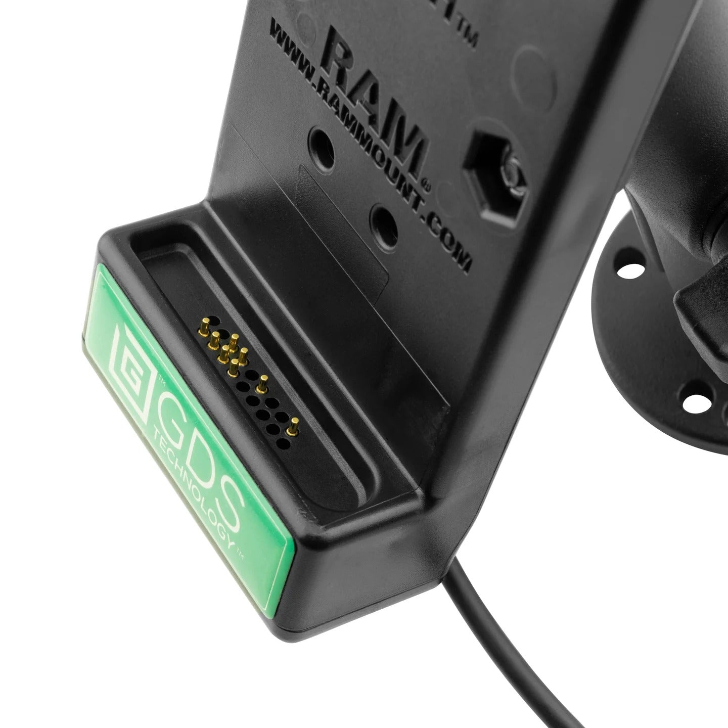 GDS® Powered USB Type-C Phone Dock with Drill-Down Double Ball Mount - RAM-B-138-GDS-DOCK-V1CPU