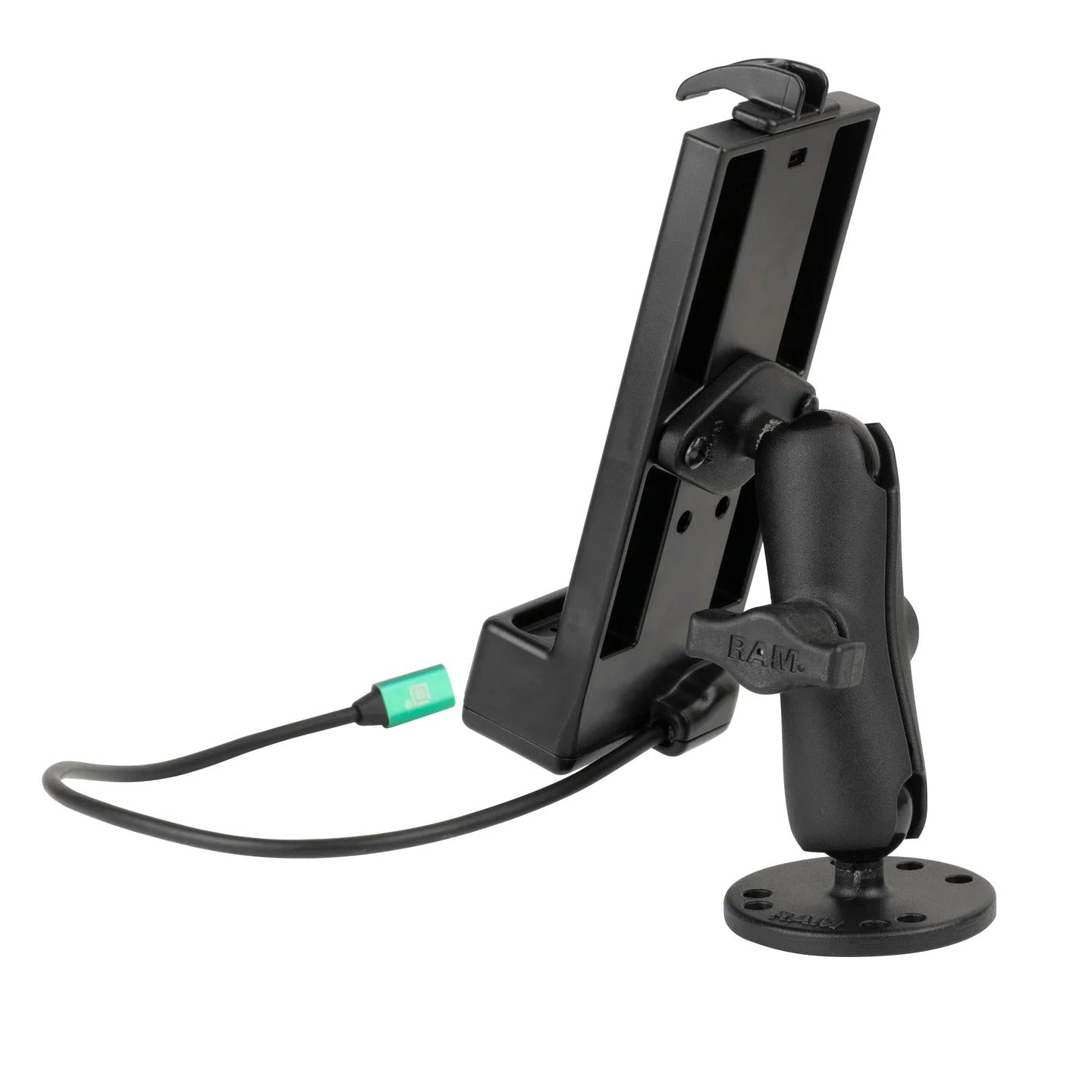 GDS® Powered USB Type-C Phone Dock with Drill-Down Double Ball Mount - RAM-B-138-GDS-DOCK-V1CPU