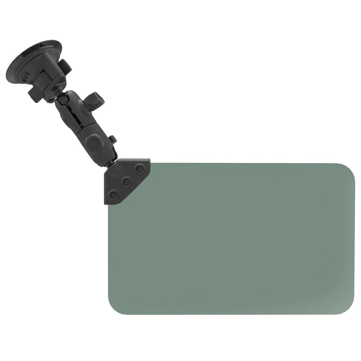 RAM® Twist-Lock™ Suction Cup Mount with Swivel Socket Arm & Sun Visor - RAM-B-166-326-VIS-G1U