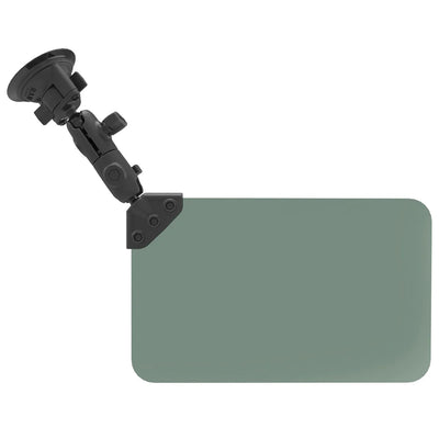 RAM® Twist-Lock™ Suction Cup Mount with Swivel Socket Arm & Sun Visor - RAM-B-166-326-VIS-G1U