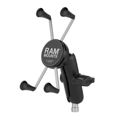 RAM® X-Grip® Large Phone Mount with Motorcycle Handlebar Clamp Base - RAM-B-367-UN10U