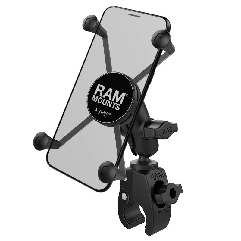 RAM® X-Grip® Large Phone Mount with Tough-Claw™ Small Clamp Base - Short - RAM-B-400-A-HOL-UN10BU