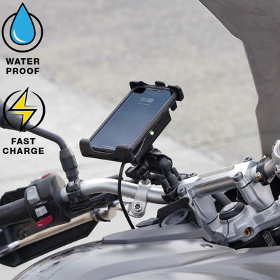 RAM® Quick-Grip™ 15W Waterproof Wireless Charging Holder with Charger - RAM-HOL-UN14WB-V7M-1