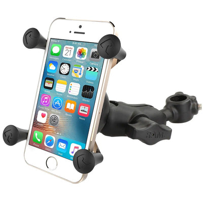 RAM® X-Grip® Phone Mount with 1/2" Diameter Rail Base - RAM-HOL-UN7-A-309-5U