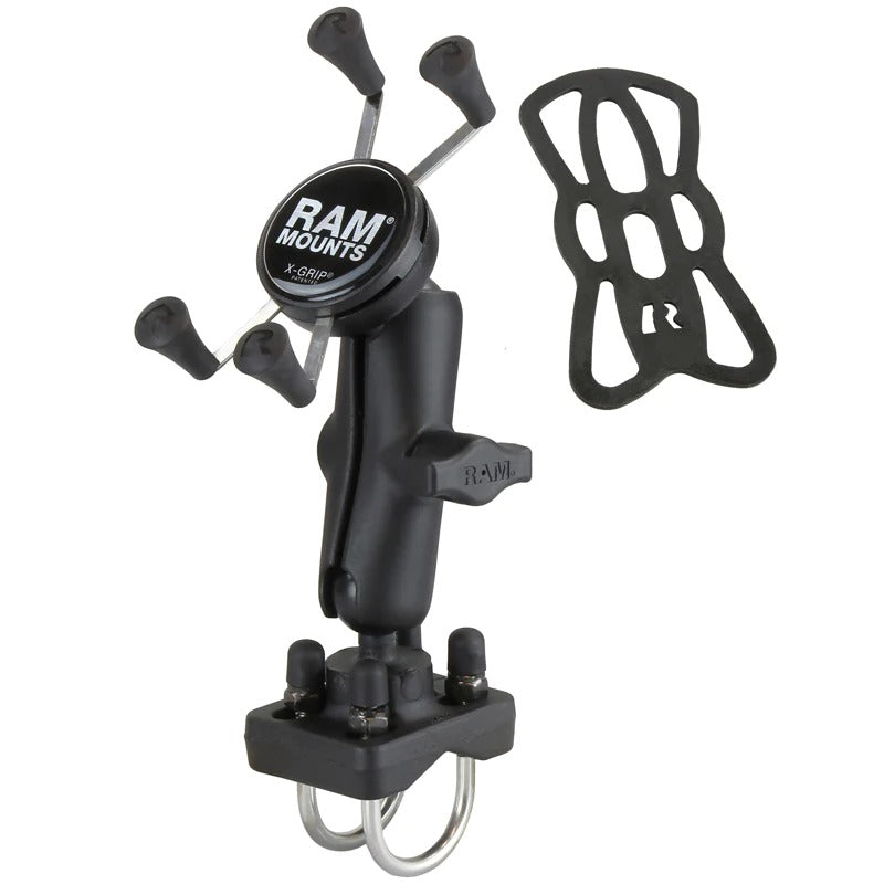 RAM® X-Grip® Phone Mount with Double U-Bolt Base - RAM-HOL-UN7B-235U