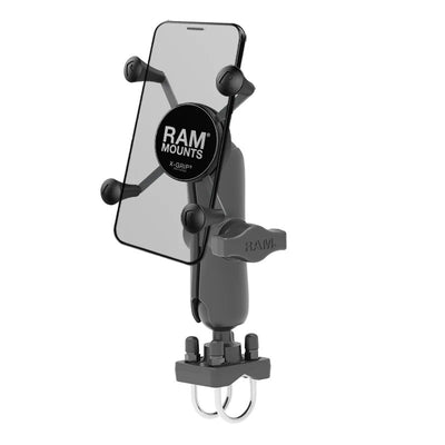 RAM® X-Grip® Phone Mount with Double U-Bolt Base - RAM-HOL-UN7B-235U