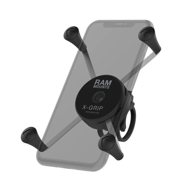 RAM® X-Grip® Large Phone Mount with Low Profile Zip Tie Handlebar Base - RAP-460Z-UN10U