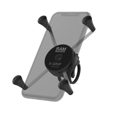 RAM® X-Grip® Large Phone Mount with Low Profile Zip Tie Handlebar Base - RAP-460Z-UN10U