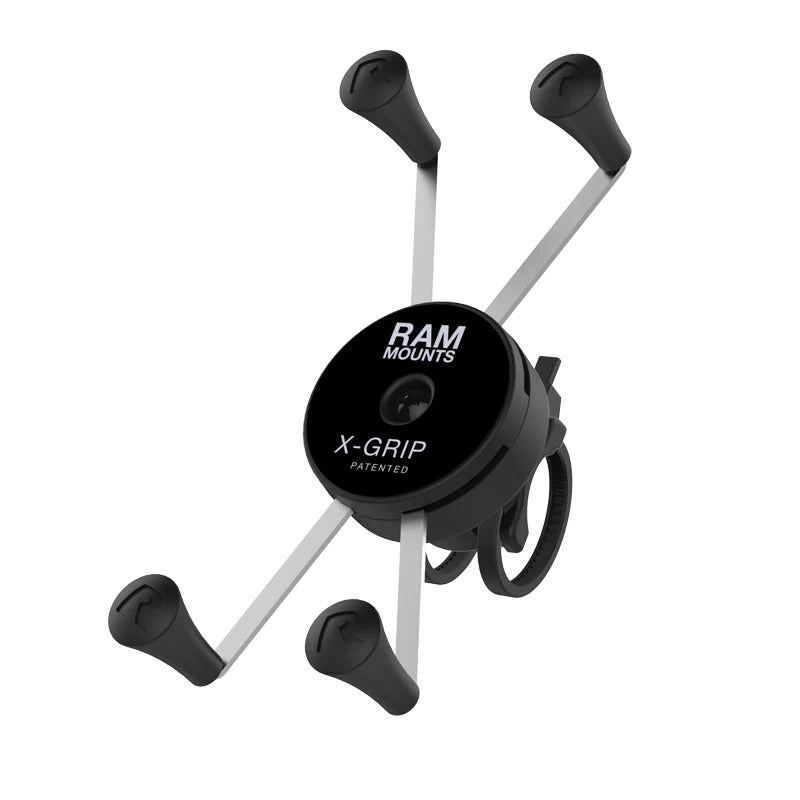 RAM® X-Grip® Large Phone Mount with Low Profile Zip Tie Handlebar Base - RAP-460Z-UN10U