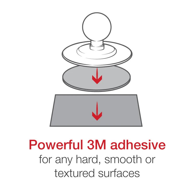 RAM® Flex Adhesive Double Ball Mount for TomTom Bridge + More - RAP-B-378-TOM1U