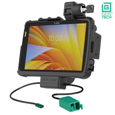Locking GDS ® Power + Dual USB Dock for Zebra ET4x 10" with IntelliSkin ® - RAM-GDS-DOCKL-ZE21PD2U