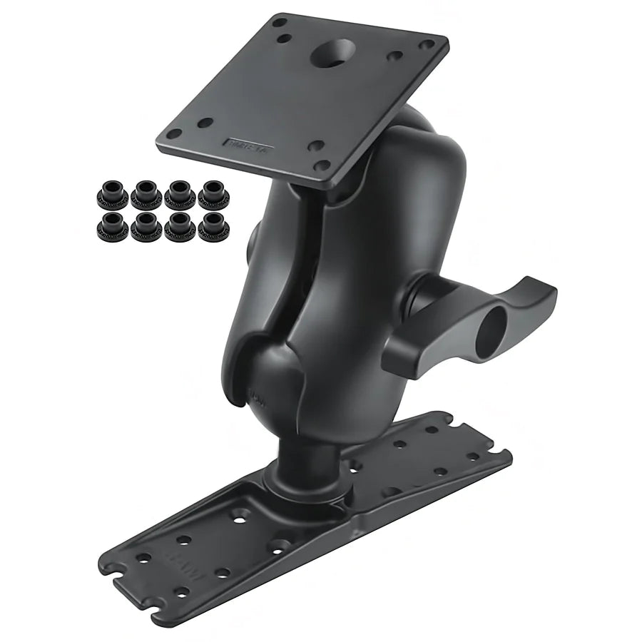 RAM® Ball Mount with 100x100mm VESA Plate & Large Electronics Plate - RAM-E-111U-D-246