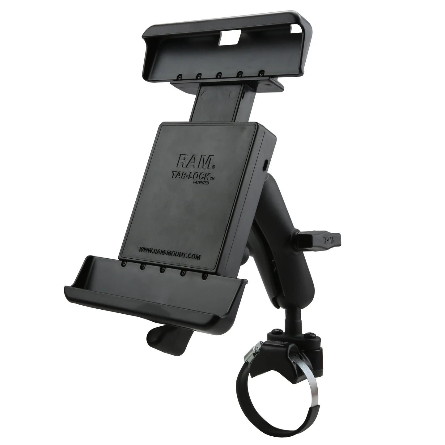 RAM® ATV/UTV Rail Mount for 10" Tablets with Heavy Duty Cases - RAM-231Z-2-TABL25U