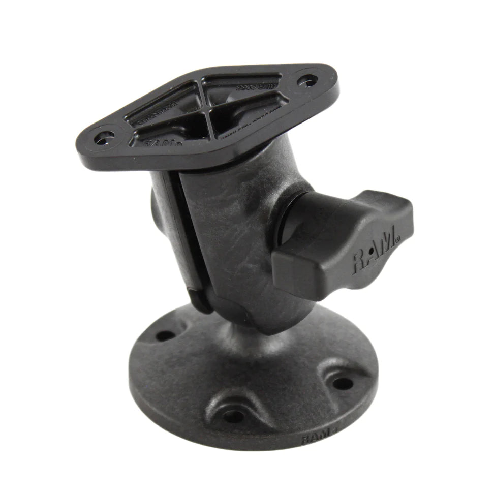 RAM® Composite Single Ball Mount with Round Plate - RAP-B-104U