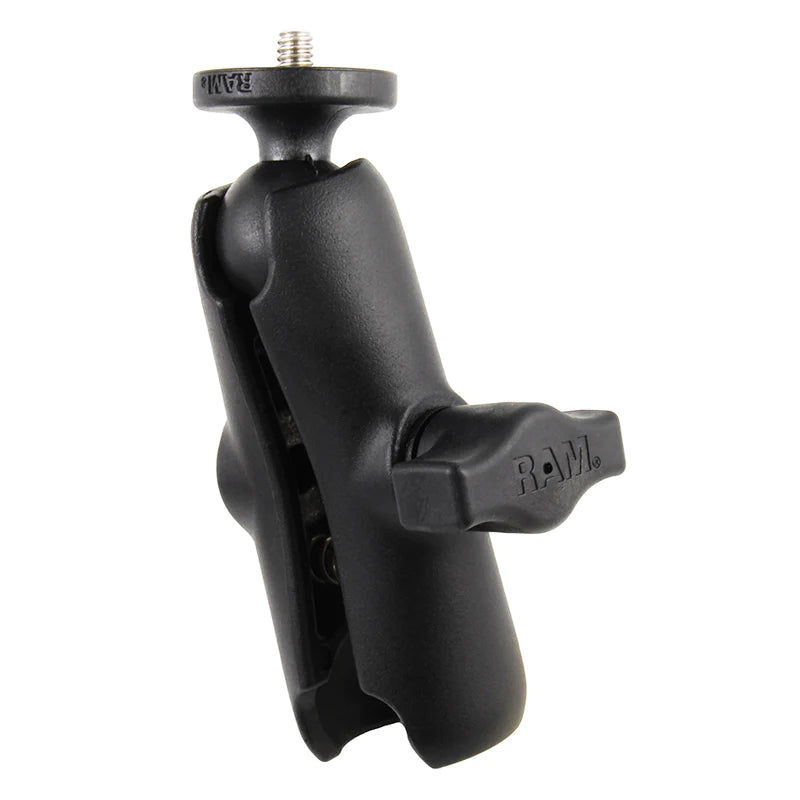 RAM® Double Socket Arm with 1/4"-20 Action Camera Adapter - RAM-B-366-201U