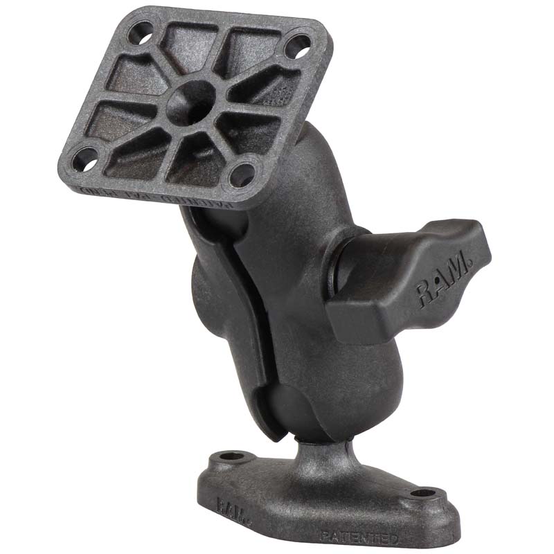 RAM® Composite Double Ball Mount with Diamond & AMPS Plates - RAP-B-238-A-347U