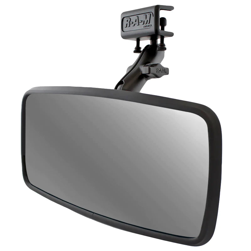 RAM® Glare Shield Clamp Mount with Rear View Mirror - RAM-B-126